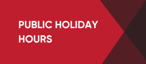 PUBLIC HOLIDAY HOURS 2026 cover