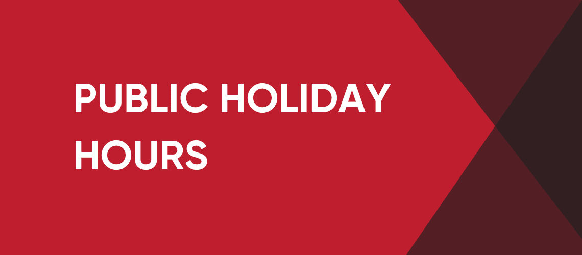 PUBLIC HOLIDAY HOURS 2026 cover